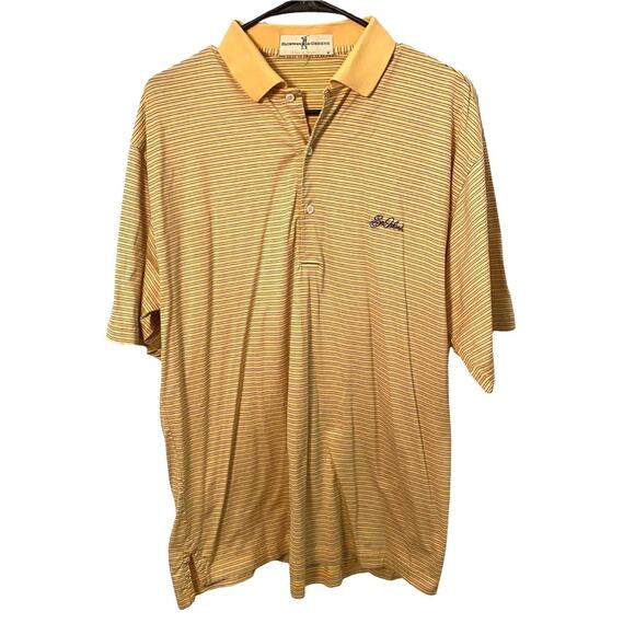 Sea Island Golf Polo Shirt Mens Size Medium Fairway Greene Stripe logo - Picture 1 of 4